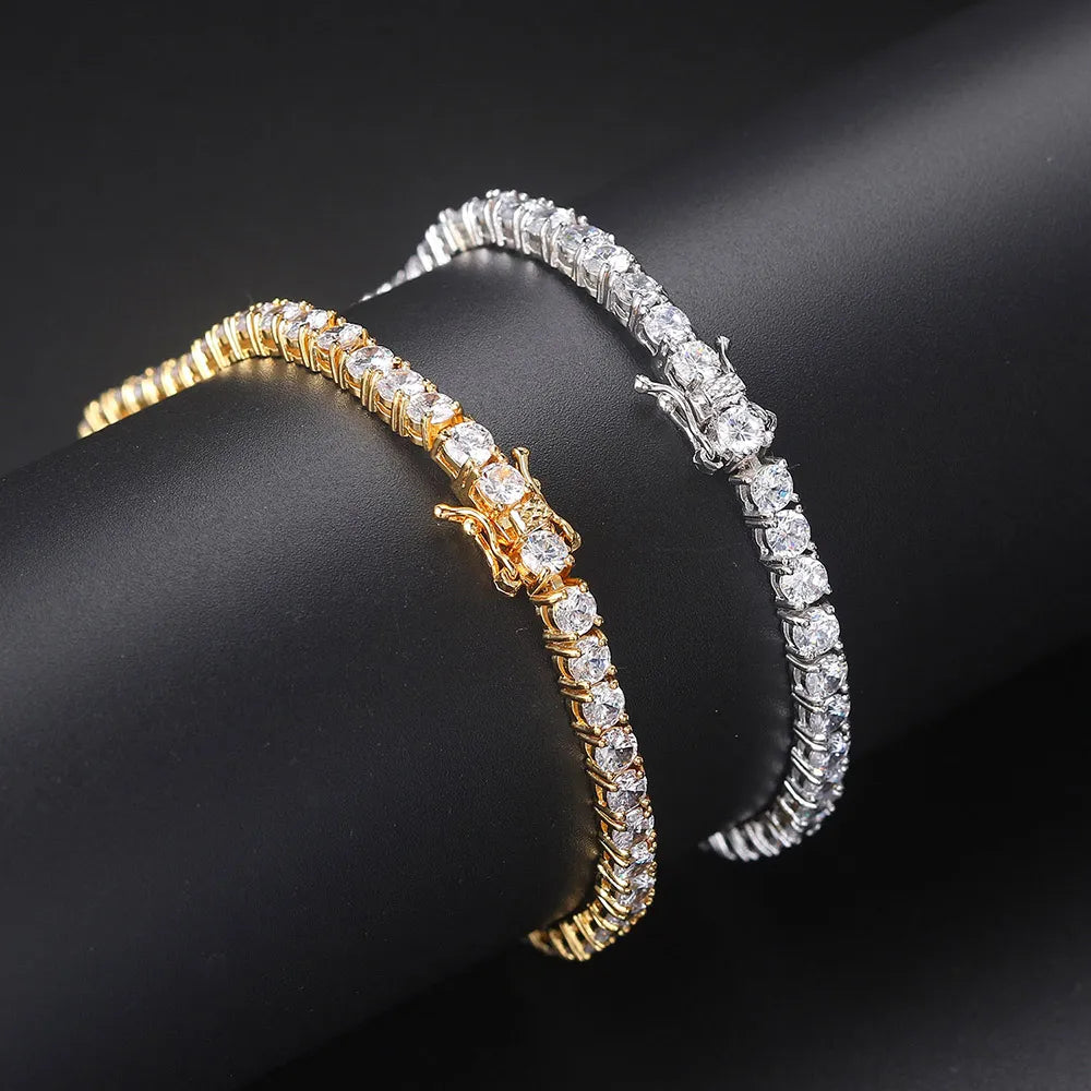 Iced Out Crystal Tennis Bracelet for Women